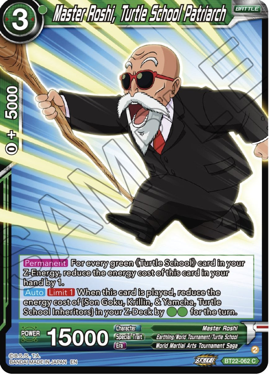 Master Roshi, Turtle school Patriarch (BT22-062) [Critical Blow] | Arkham Games and Comics