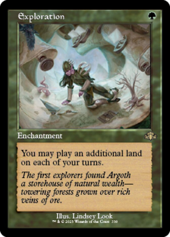 Exploration (Retro) [Dominaria Remastered] | Arkham Games and Comics