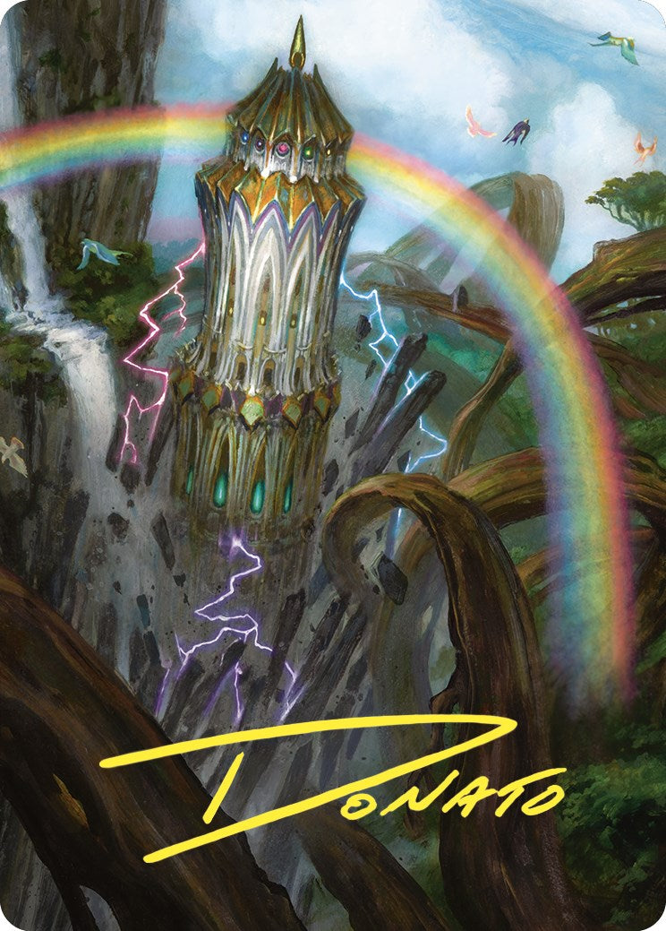 Command Tower Art Card (Gold-Stamped Signature) [Commander Masters Art Series] | Arkham Games and Comics
