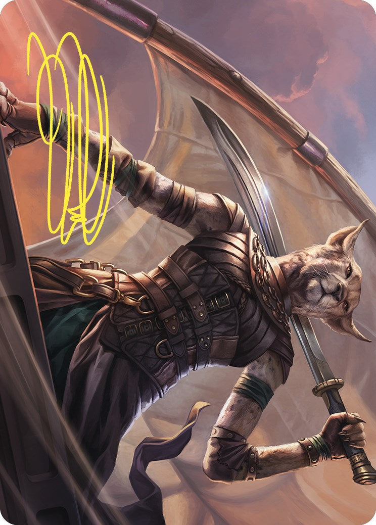 Mirri, Weatherlight Duelist Art Card (Gold-Stamped Signature) [Commander Masters Art Series] | Arkham Games and Comics