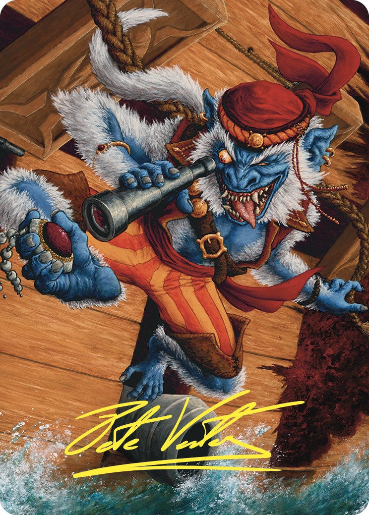 Treasure Nabber Art Card (Gold-Stamped Signature) [Commander Masters Art Series] | Arkham Games and Comics