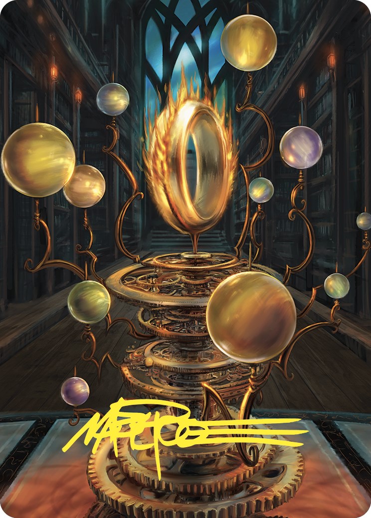 Sol Ring Art Card (Gold-Stamped Signature) [Commander Masters Art Series] | Arkham Games and Comics