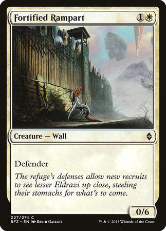 Fortified Rampart [Battle for Zendikar] | Arkham Games and Comics