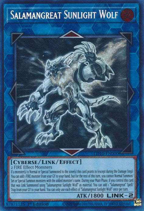 Salamangreat Sunlight Wolf [LD10-EN000] Ghost Rare | Arkham Games and Comics