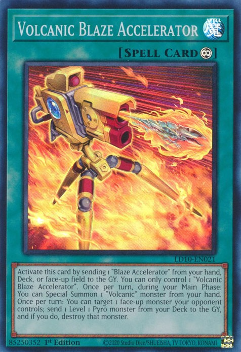 Volcanic Blaze Accelerator [LD10-EN021] Super Rare | Arkham Games and Comics