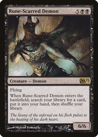 Rune-Scarred Demon [Magic 2012] | Arkham Games and Comics