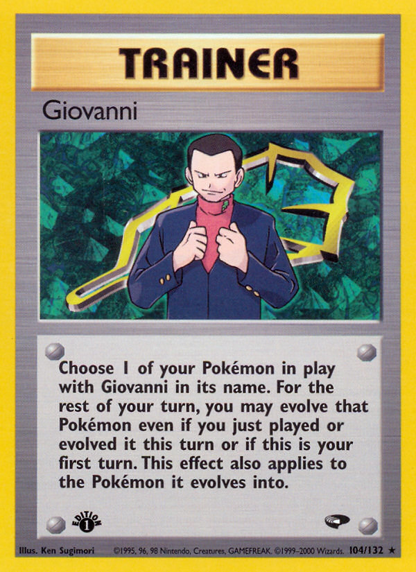 Giovanni (104/132) [Gym Challenge 1st Edition] | Arkham Games and Comics