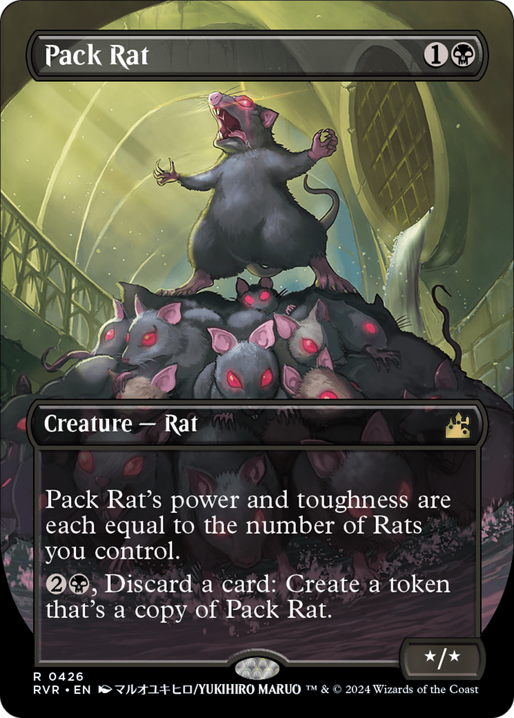 Pack Rat (Anime Borderless) [Ravnica Remastered] | Arkham Games and Comics