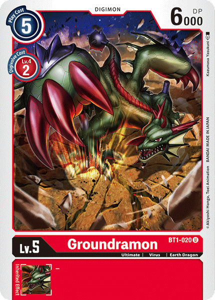 Groundramon [BT1-020] [Release Special Booster Ver.1.0] | Arkham Games and Comics