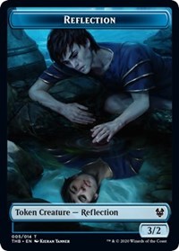 Reflection // Satyr Double-sided Token [Theros Beyond Death Tokens] | Arkham Games and Comics