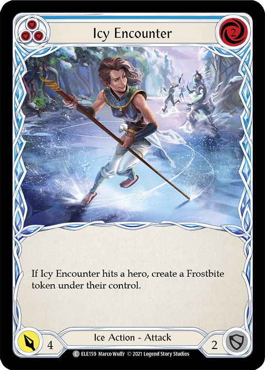 Icy Encounter (Blue) [ELE159] (Tales of Aria)  1st Edition Normal | Arkham Games and Comics