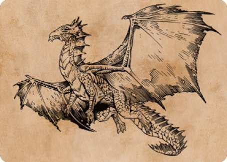 Ancient Bronze Dragon Art Card (58) [Commander Legends: Battle for Baldur's Gate Art Series] | Arkham Games and Comics