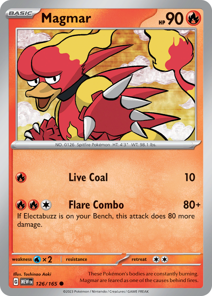 Magmar (126/165) [Scarlet & Violet: 151] | Arkham Games and Comics