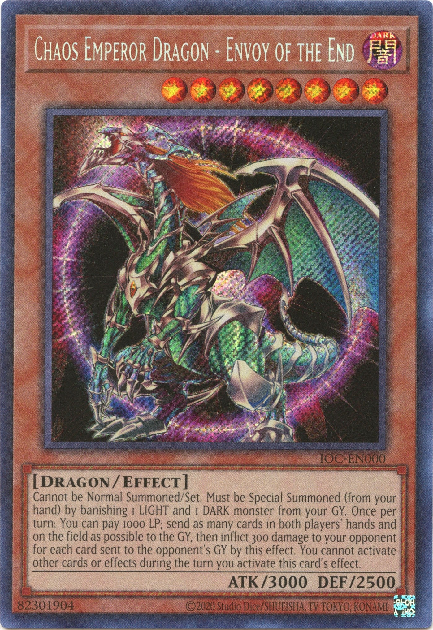 Chaos Emperor Dragon - Envoy of the End (25th Anniversary) [IOC-EN000] Secret Rare | Arkham Games and Comics