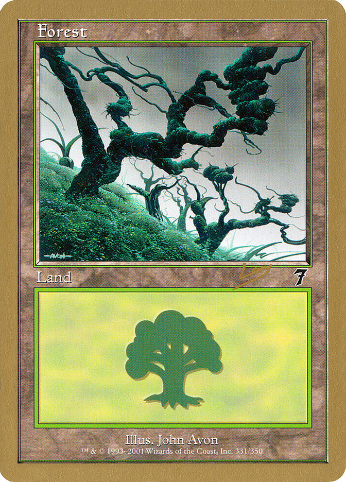 Forest (rl331) (Raphael Levy) [World Championship Decks 2002] | Arkham Games and Comics