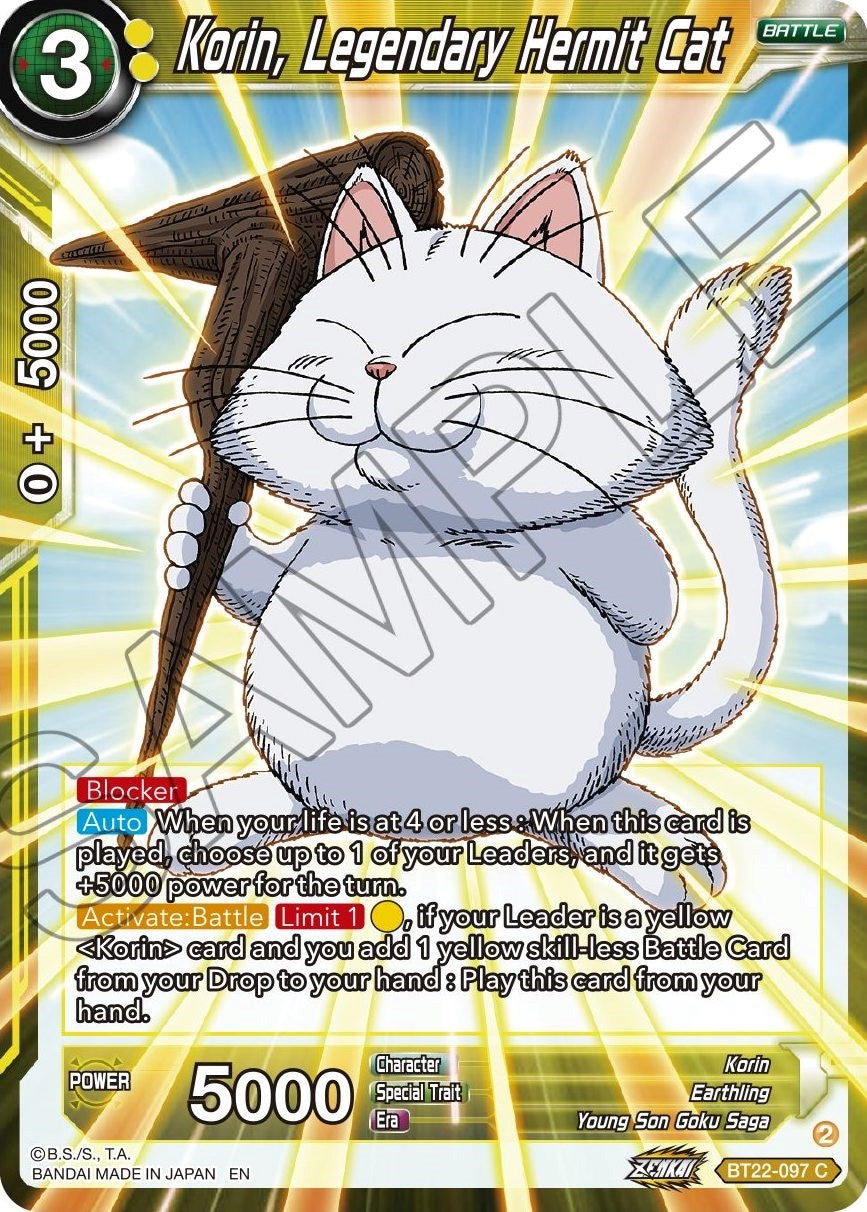 Korin, Legendary Hermit Cat (BT22-097) [Critical Blow] | Arkham Games and Comics