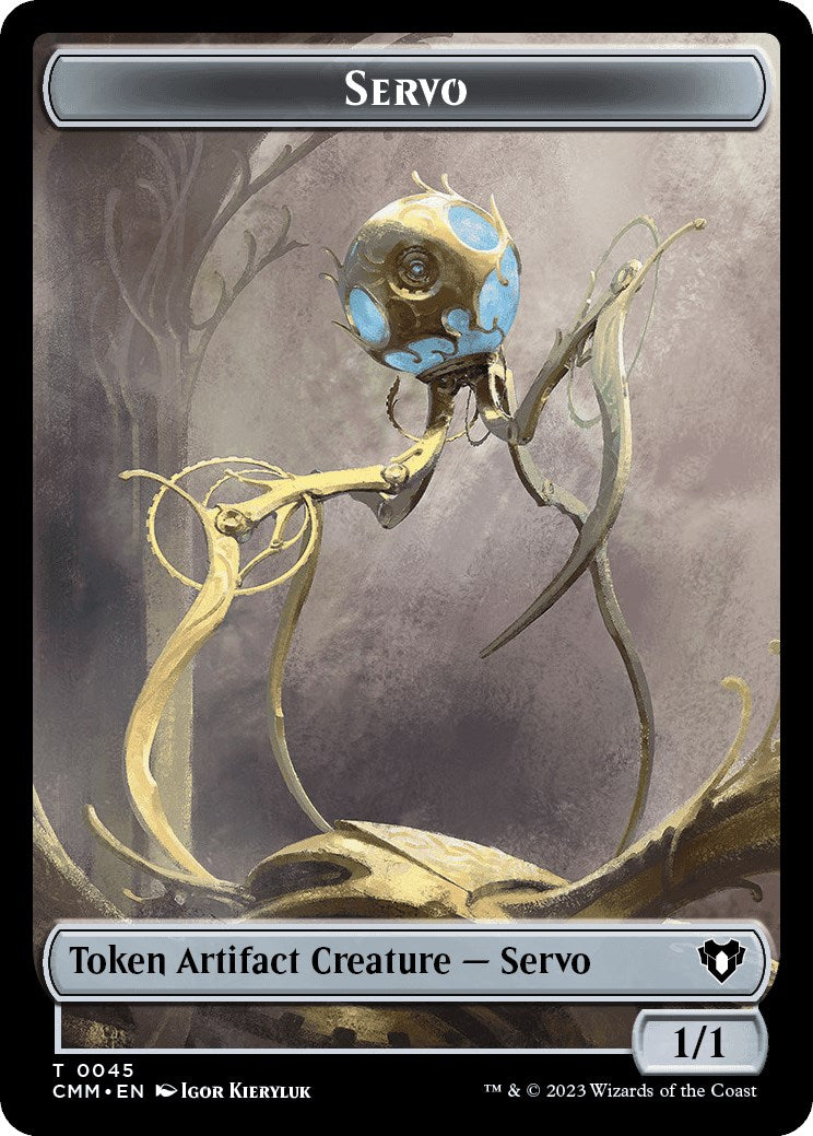 Servo // Construct (0041) Double-Sided Token [Commander Masters Tokens] | Arkham Games and Comics