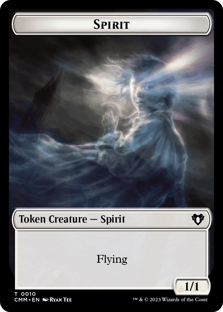 Spirit (0010) // Satyr Double-Sided Token [Commander Masters Tokens] | Arkham Games and Comics