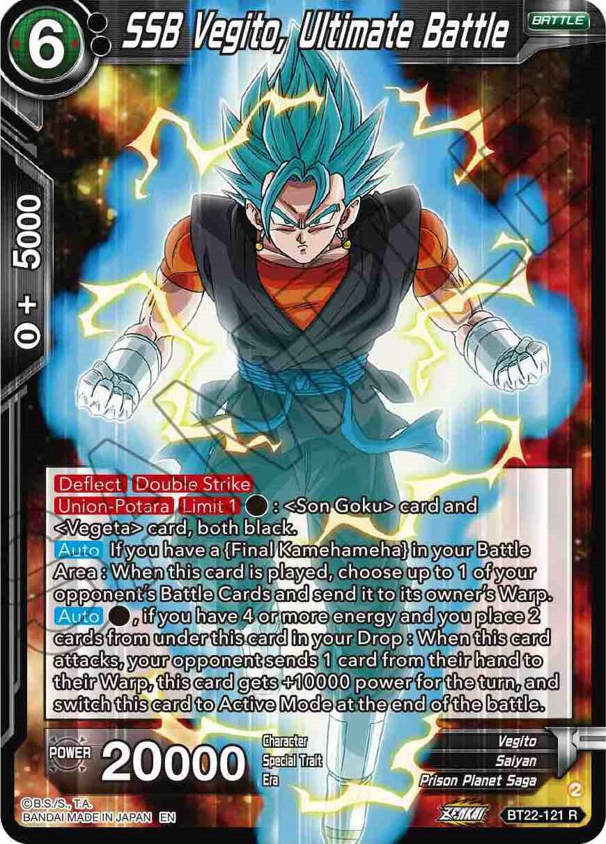 SSB Vegito, Ultimate Battle (BT22-121) [Critical Blow] | Arkham Games and Comics