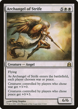 Archangel of Strife [Commander 2011] | Arkham Games and Comics