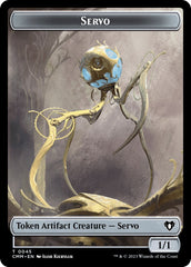 Servo // Elemental (0037) Double-Sided Token [Commander Masters Tokens] | Arkham Games and Comics