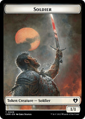 Soldier // Dragon (0021) Double-Sided Token [Commander Masters Tokens] | Arkham Games and Comics
