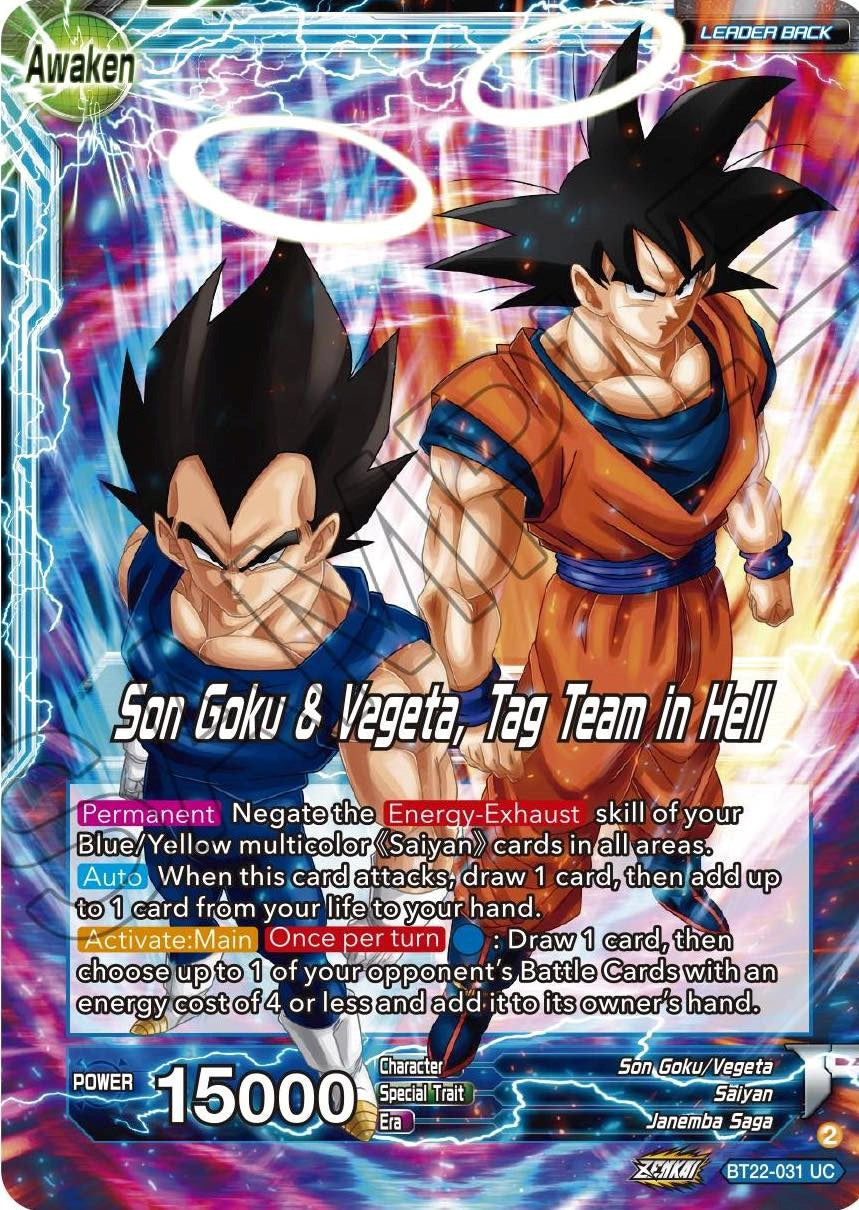 Son Goku // Son Goku & Vegeta, Tag Team in Hell (BT22-031) [Critical Blow] | Arkham Games and Comics