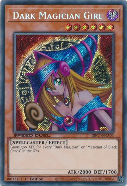 Dark Magician Girl [SBC1-ENA05] Secret Rare | Arkham Games and Comics