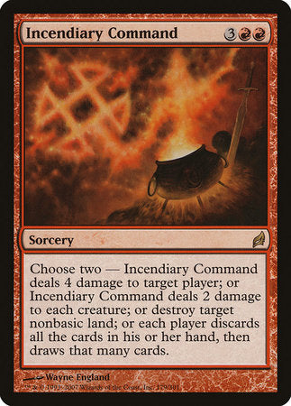 Incendiary Command [Lorwyn] | Arkham Games and Comics