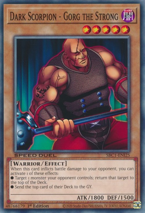 Dark Scorpion - Gorg the Strong [SBC1-ENI25] Common | Arkham Games and Comics