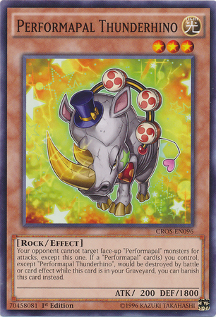 Performapal Thunderhino [CROS-EN096] Common | Arkham Games and Comics