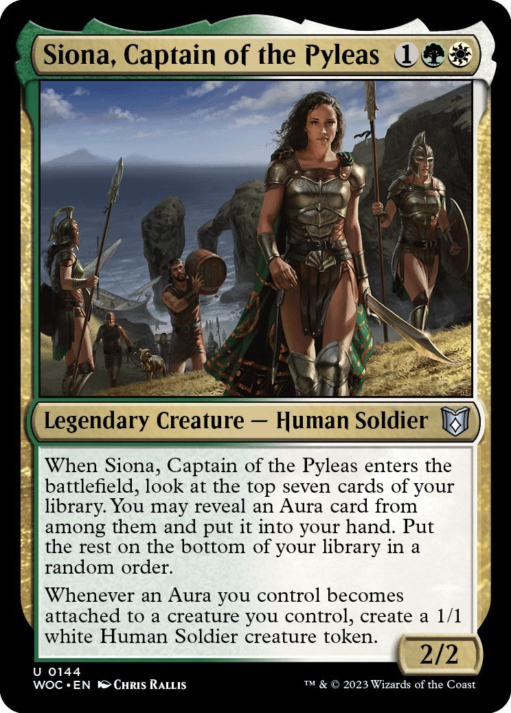 Siona, Captain of the Pyleas [Wilds of Eldraine Commander] | Arkham Games and Comics