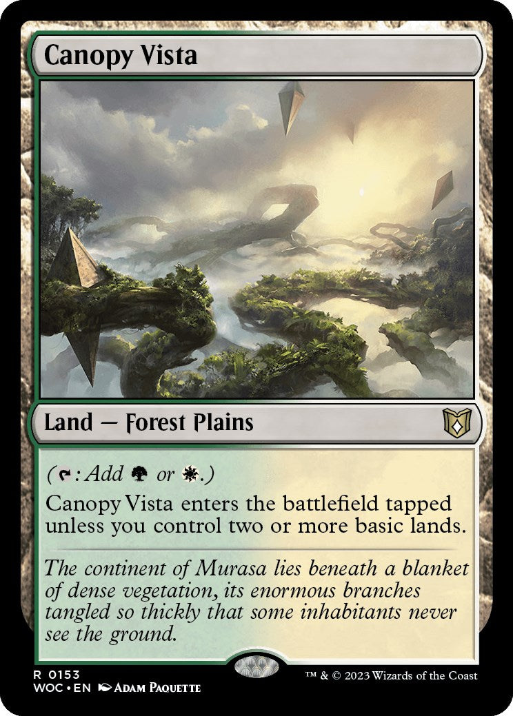 Canopy Vista [Wilds of Eldraine Commander] | Arkham Games and Comics