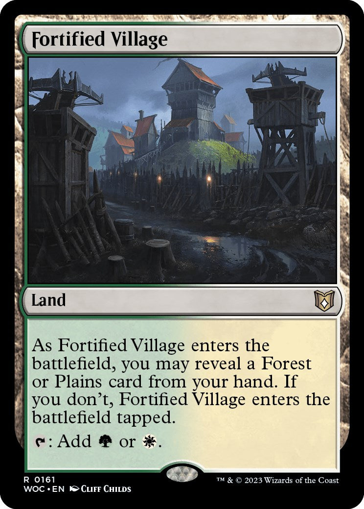 Fortified Village [Wilds of Eldraine Commander] | Arkham Games and Comics