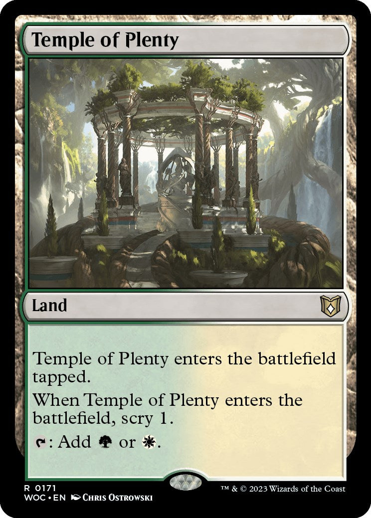 Temple of Plenty [Wilds of Eldraine Commander] | Arkham Games and Comics