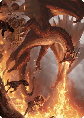 Realm-Scorcher Hellkite Art Card [Wilds of Eldraine Art Series] | Arkham Games and Comics
