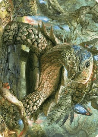 Blossoming Tortoise Art Card [Wilds of Eldraine Art Series] | Arkham Games and Comics