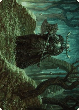 Mosswood Dreadknight Art Card [Wilds of Eldraine Art Series] | Arkham Games and Comics