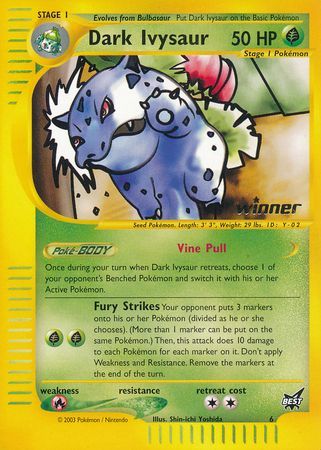 Dark Ivysaur (6) (Winner) [Best of Promos] | Arkham Games and Comics