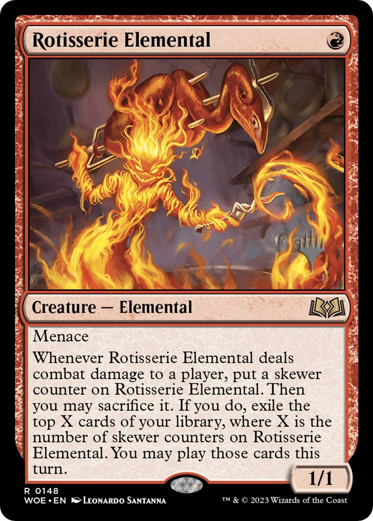 Rotisserie Elemental (Promo Pack) [Wilds of Eldraine Promos] | Arkham Games and Comics