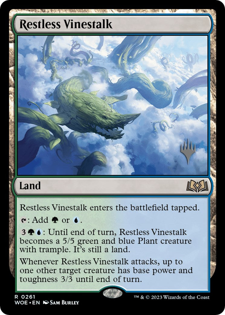 Restless Vinestalk (Promo Pack) [Wilds of Eldraine Promos] | Arkham Games and Comics