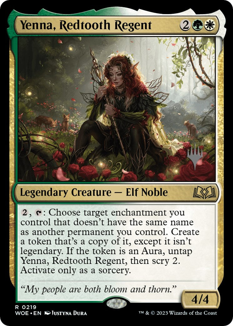 Yenna, Redtooth Regent (Promo Pack) [Wilds of Eldraine Promos] | Arkham Games and Comics