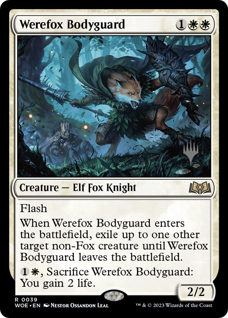 Werefox Bodyguard (Promo Pack) [Wilds of Eldraine Promos] | Arkham Games and Comics