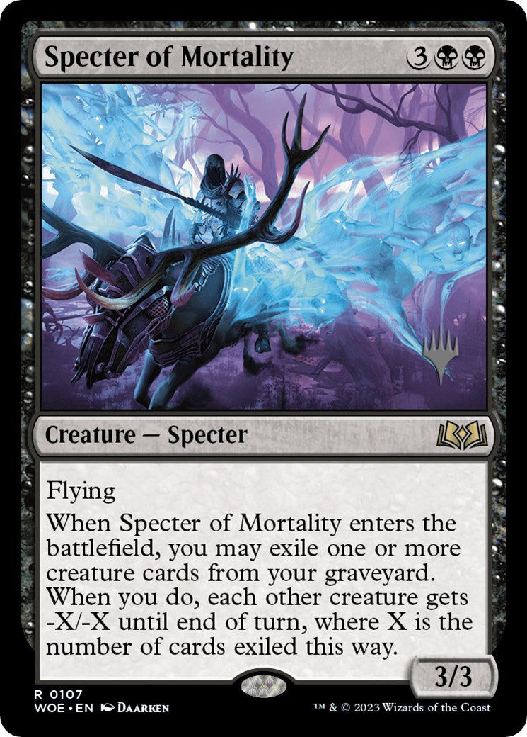 Specter of Mortality (Promo Pack) [Wilds of Eldraine Promos] | Arkham Games and Comics