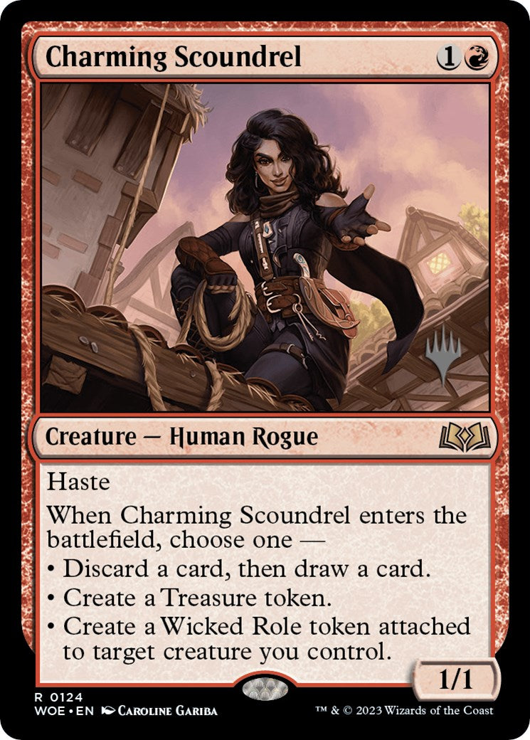 Charming Scoundrel (Promo Pack) [Wilds of Eldraine Promos] | Arkham Games and Comics