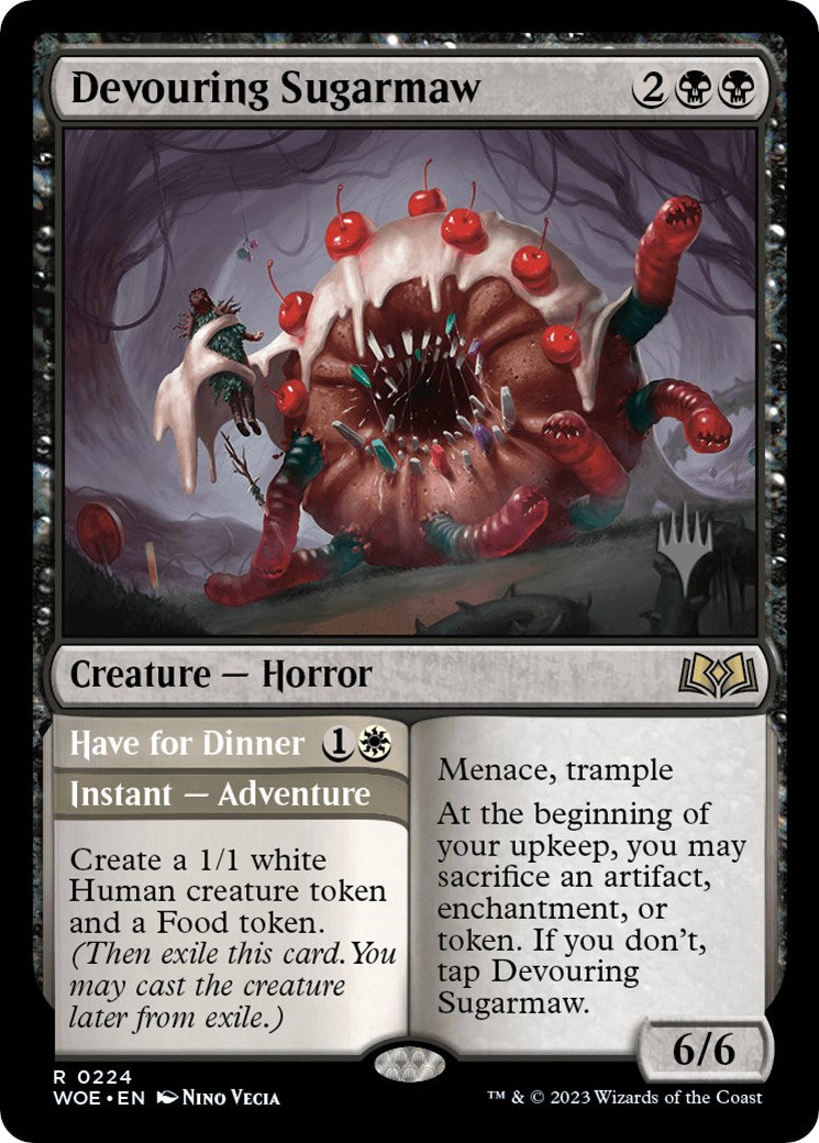 Devouring Sugarmaw // Have for Dinner(Promo Pack) [Wilds of Eldraine Promos] | Arkham Games and Comics