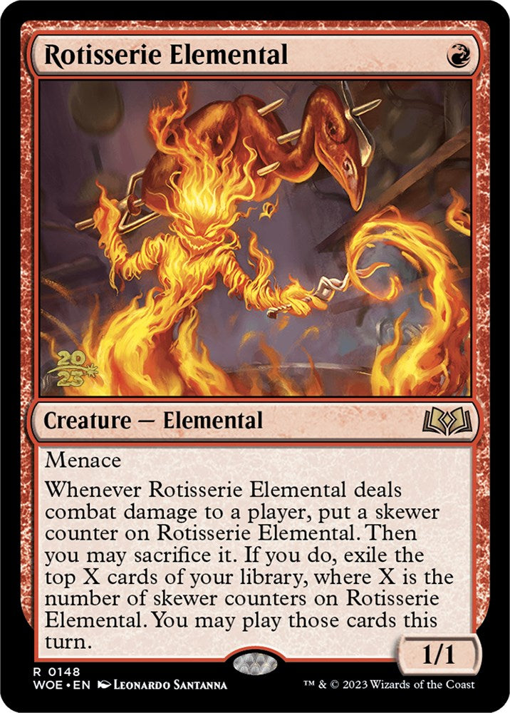 Rotisserie Elemental [Wilds of Eldraine Prerelease Promos] | Arkham Games and Comics