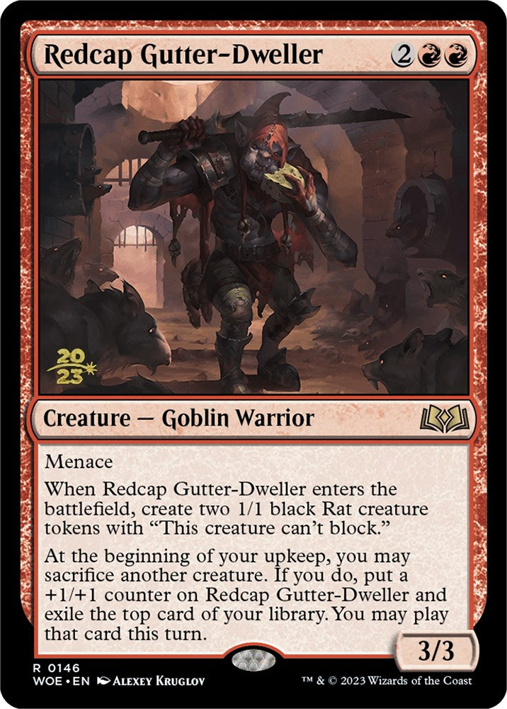 Redcap Gutter-Dweller [Wilds of Eldraine Prerelease Promos] | Arkham Games and Comics