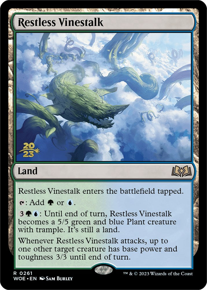 Restless Vinestalk [Wilds of Eldraine Prerelease Promos] | Arkham Games and Comics