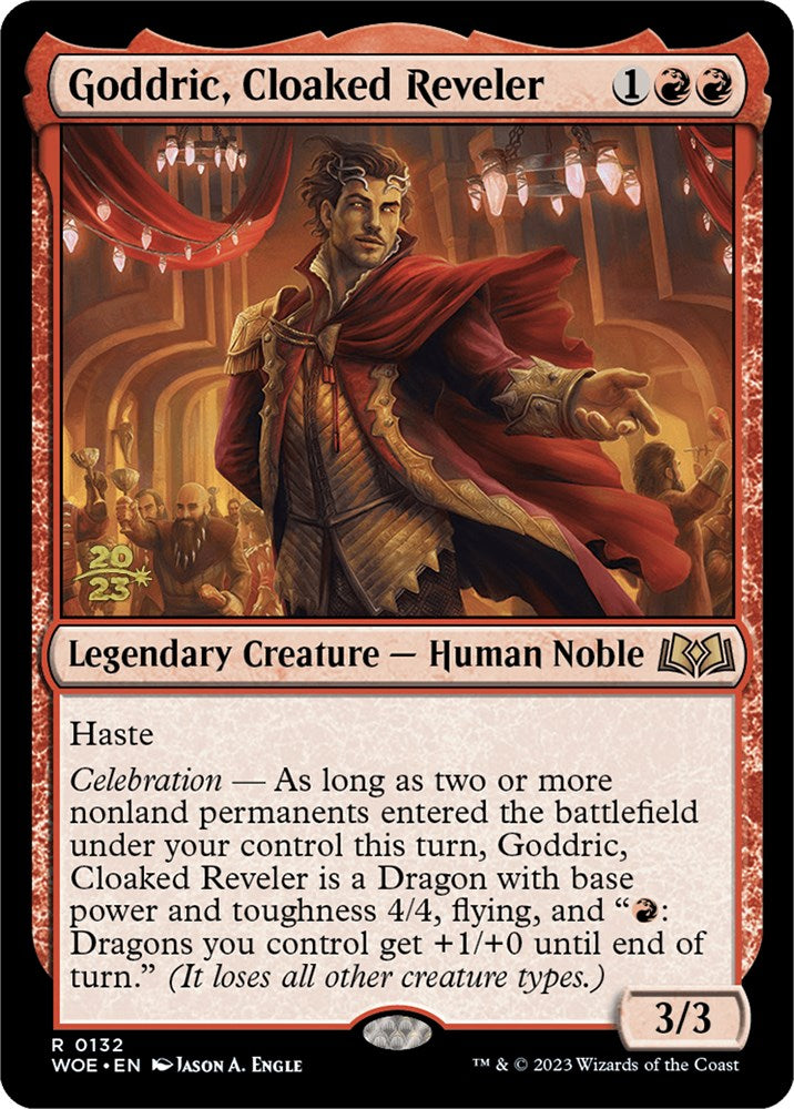 Goddric, Cloaked Reveler [Wilds of Eldraine Prerelease Promos] | Arkham Games and Comics